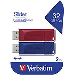 Изображение USB Flash 32Gb Verbatim {49327} набор 2-pack Slider (1xRED,1xBLUE) Фото USB Flash 32Gb Verbatim {49327} набор 2-pack Slider (1xRED,1xBLUE)