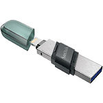 Изображение USB Flash 128Gb SanDisk iXpand Flip Lightning/USB 3.0 (SDIX90N-128G-GN6NE) #1 Фото USB Flash 128Gb SanDisk iXpand Flip Lightning/USB 3.0 (SDIX90N-128G-GN6NE) #1