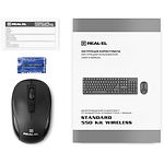 Фото Клавиатура+мышь REAL-EL Standard 550 Kit Black (EL123100024) Wireless #6