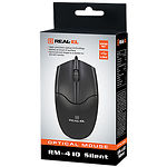 Фото Мышка REAL-EL RM-410 Silent Black (EL123200025) USB, 2 key, 1 Wheel, 1000cpi #5