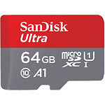 Изображение microSD XC 64Gb SanDisk Ultra A1 Class 10 UHS-I (SDSQUA4-064G-GN6MN) без переходника Фото microSD XC 64Gb SanDisk Ultra A1 Class 10 UHS-I (SDSQUA4-064G-GN6MN) без переходника