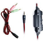 Фото REAL-EL GDX-7600 black-red (EL124100028) наушники с микрофоном, Джек 3,5мм 4pin, адаптер 1м для ПК #3