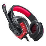 Фото REAL-EL GDX-7650 black-red (EL124100043) наушники с микрофоном,3.5мм 4pin,адаптер 1м в ПК, подсветка #8