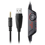 Фото REAL-EL GDX-7650 black-red (EL124100043) наушники с микрофоном,3.5мм 4pin,адаптер 1м в ПК, подсветка #3