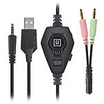 Фото REAL-EL GDX-7680 black (EL124100046) наушники с микрофоном, 3.5мм 4pin, адаптер для ПК,RGB подсветка #2