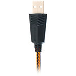 Фото REAL-EL GDX-7700 black-orange (EL124100016) наушники с микрофоном кожаные, USB, звук 7.1 #3