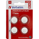 Изображение Батарейка Verbatim (49531) CR 2016 Lithium, 3V (4шт/blister) Фото Батарейка Verbatim (49531) CR 2016 Lithium, 3V (4шт/blister)