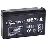 Изображение Аккумулятор к UPS 6В 7Ач Matrix NP7-6 Фото Аккумулятор к UPS 6В 7Ач Matrix NP7-6