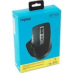 Изображение Мышка RAPOO MT750S black Wireless multi-mode Фото Мышка RAPOO MT750S black Wireless multi-mode