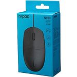 Изображение Мышка RAPOO N100 black USB Фото Мышка RAPOO N100 black USB