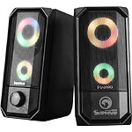 Фото Акустическая система MARVO SG-265, 2x 3W, черный цвет, Multi-LED, USB #2