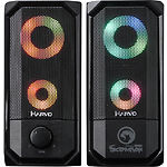 Фото Акустическая система MARVO SG-265, 2x 3W, черный цвет, Multi-LED, USB #1