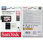 Изображение microSD XC 256 GB SanDisk High Endurance C10 UHS-I U3 V30 (SDSQQNR-256G-GN6IA) c SD переходником #2 Фото microSD XC 256 GB SanDisk High Endurance C10 UHS-I U3 V30 (SDSQQNR-256G-GN6IA) c SD переходником #2
