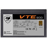 Изображение Блок питания Cougar VTE600 80 Plus Bronze, 6 SATA+ 2 PCI-E Фото Блок питания Cougar VTE600 80 Plus Bronze, 6 SATA+ 2 PCI-E