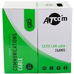 Изображение Кабель бухта FTP Atcom Premium (3802) Cat 5e, 4x2, 305м, медный #1 Фото Кабель бухта FTP Atcom Premium (3802) Cat 5e, 4x2, 305м, медный #1