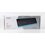 Изображение Клавиатура A4tech FK10 Fstyler Sleek MMedia Comfort, USB, Black+Blue, (US+Ukrainian+Russian) #1 Фото Клавиатура A4tech FK10 Fstyler Sleek MMedia Comfort, USB, Black+Blue, (US+Ukrainian+Russian) #1