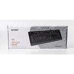 Изображение Клавиатура A4tech FK10 Fstyler Sleek MMedia Comfort, USB, Black+Grey, (US+Ukrainian+Russian) #1 Фото Клавиатура A4tech FK10 Fstyler Sleek MMedia Comfort, USB, Black+Grey, (US+Ukrainian+Russian) #1