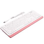 Изображение Клавиатура A4tech FK10 Fstyler Sleek MMedia Comfort, USB, Pink, (US+Ukrainian+Russian) #3 Фото Клавиатура A4tech FK10 Fstyler Sleek MMedia Comfort, USB, Pink, (US+Ukrainian+Russian) #3