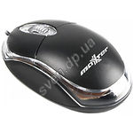 Изображение Мышка Maxxter Mc-107 USB, черная с прозрачной вставкой Фото Мышка Maxxter Mc-107 USB, черная с прозрачной вставкой
