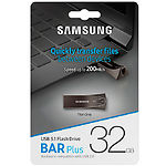 Изображение USB Flash 32GB SAMSUNG Bar Plus Black USB 3.1 MUF-32BE4/APC Фото USB Flash 32GB SAMSUNG Bar Plus Black USB 3.1 MUF-32BE4/APC