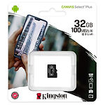 Фото microSD HC 32Gb KINGSTON Canvas Select Plus UHS-I A1 Class10 (SDCS2/32GBSP) без переходника,R100MB/s #1