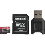 Изображение microSD XC 128 GB Kingston Canvas React Plus Reader UHS-II U3 C10 (с переходником SD, MLPMR2/128GB) #3 Фото microSD XC 128 GB Kingston Canvas React Plus Reader UHS-II U3 C10 (с переходником SD, MLPMR2/128GB) #3