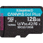 Фото microSD XC 128 GB Kingston Canvas Go! Plus U3 A2 V30 C10 (SDCG3/128GBSP) без переходника, R170/W90 #2