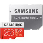 Изображение microSD XC 256 GB Samsung EVO PLUS V2 Class10 UHS-I U3(c переходником на SD, MB-MC256HA/RU) #2 Фото microSD XC 256 GB Samsung EVO PLUS V2 Class10 UHS-I U3(c переходником на SD, MB-MC256HA/RU) #2