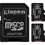 Фото microSD XC 64Gb Kingston Industrial Class10 A1 (SDCIT2/64GB) с SD переходником #2