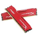 Фото DDR-3 2шт x 4GB PC-12800 (1600) Kingston HyperX FURY Red (HX316C10FRK2/8) #1