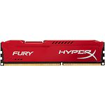 Фото DDR-3 4GB PC-12800 (1600) Kingston HyperX Fury Red (HX316C10FR/4)
