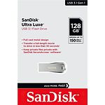 Изображение USB Flash 128Gb SanDisk Ultra Luxe USB 3.1 (SDCZ74-128G-G46) Металлический корпус #1 Фото USB Flash 128Gb SanDisk Ultra Luxe USB 3.1 (SDCZ74-128G-G46) Металлический корпус #1
