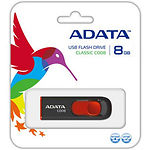 Фото USB Flash - 8GB (A-DATA C008 Black/Red AC008-8G-RKD) #2