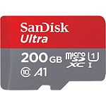 Изображение microSD XC 200 GB SanDisk Ultra Class10 UHS-I A1 C10 (без переходника, SDSQUA4-200G-GN6MN) Фото microSD XC 200 GB SanDisk Ultra Class10 UHS-I A1 C10 (без переходника, SDSQUA4-200G-GN6MN)