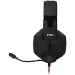 Фото SVEN AP-U988MV black-red наушники с микрофоном (кожаные) USB, звук 7.1 #3