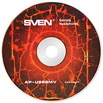 Фото SVEN AP-U988MV black-red наушники с микрофоном (кожаные) USB, звук 7.1 #1