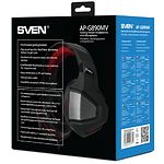 Изображение SVEN AP-G890MV black-red наушники с микрофоном (кожаные) Джек 2*3,5мм 3pin #1 Фото SVEN AP-G890MV black-red наушники с микрофоном (кожаные) Джек 2*3,5мм 3pin #1