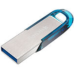 Изображение USB Flash 64Gb SanDisk Ultra Flair USB 3.0 Blue SDCZ73-064G-G46B Фото USB Flash 64Gb SanDisk Ultra Flair USB 3.0 Blue SDCZ73-064G-G46B