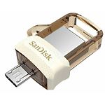 Фото USB Flash 32Gb SanDisk Ultra Dual OTG/USB3.0 White-Gold (SDDD3-032G-G46GW) #1