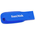 Изображение USB Flash 16Gb SanDisk Cruzer Blade Blue Electric SDCZ50C-016G-B35BE #1 Фото USB Flash 16Gb SanDisk Cruzer Blade Blue Electric SDCZ50C-016G-B35BE #1