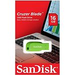 Изображение USB Flash 16Gb SanDisk Cruzer Blade Green (SDCZ50C-016G-B35GE) #1 Фото USB Flash 16Gb SanDisk Cruzer Blade Green (SDCZ50C-016G-B35GE) #1