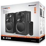 Фото Акустическая система REAL-EL S-450 black, 2.0 2x23W speaker, BT,FM, ДУ #2