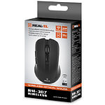 Фото Мышка REAL-EL RM-307 Wireless Black (EL123200034) USB #1