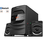 Фото Акустическая система REAL-EL M-390 black, 2.1 20W Woofer + 2*6 speaker, BT, FM, USB, ДУ