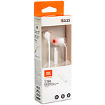 Изображение JBL TUNE T110 White (JBLT110WHT), наушники вкладыши #1 Фото JBL TUNE T110 White (JBLT110WHT), наушники вкладыши #1
