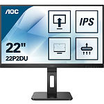 Фото AOC 21.5" 22P2DU IPS 1920x1080,4мс,178/178,1000:1,250кд/м2,75Гц,VGA/DVI/HDMI,USB,Audio in/out,2x 2Вт #8
