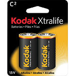 Изображение Батарейка KODAK R14 (30952041) XtraLife Alkaline, Тип C, 2шт/блістер Фото Батарейка KODAK R14 (30952041) XtraLife Alkaline, Тип C, 2шт/блістер