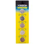 Изображение Батарейка X-Digital CR2016 (CR2016-5B) Lithium Button, бличтер 5шт Фото Батарейка X-Digital CR2016 (CR2016-5B) Lithium Button, бличтер 5шт