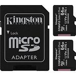 Фото microSD XC 2шт x 64Gb KINGSTON Canvas Select Plus комплект UHS-I A1 C10 (SDCS2/64GB-2P1A) R100MB/s #2