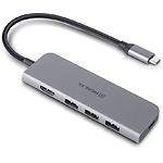 Фото Концентратор HUB USB 3.0 REAL-EL CQ-700 Space Grey (EL123110002) USB Type C-->4*USB 3.0, HDMI #8